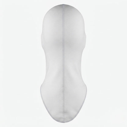Professional White Fireproof Racing Balaclava – FIA Approved, Brand-Free Design