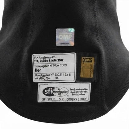 FIA Approved Balaclava OMP One Evo Fire Resistant Racing Underwear for Karting