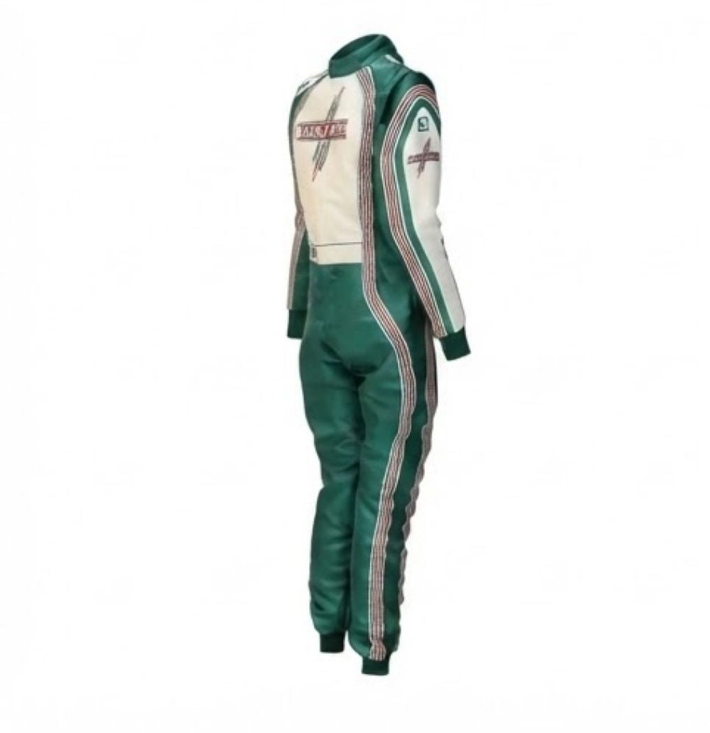 Apex Pro Elite Green Racing kart Suit – Professional Track-Ready Competition Apparel