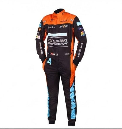 Mclaren Article Go Kart Race Suit Digital Printed Made to Measure Level 2 Karting Suit