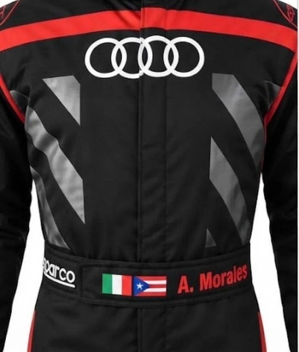 Custom Audi Racing Suit: CIK/FIA Level 2 Karting Race Apparel