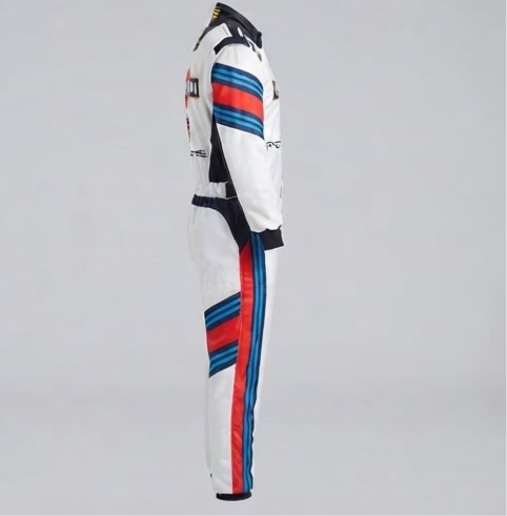 F1 Martini Alonso Go Kart racing suit FIA approved, Custom made Jumpsuit