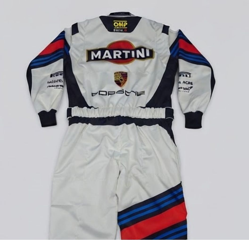 F1 Martini Alonso Go Kart racing suit FIA approved, Custom made Jumpsuit