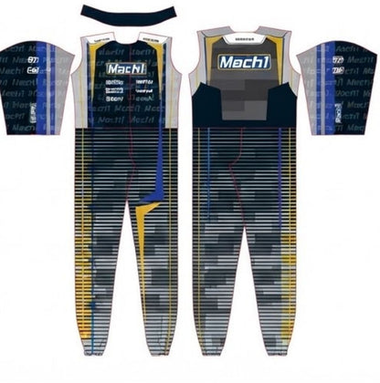 F1 Customized Mach1 Go Kart Racing Suit Made To Order Suit