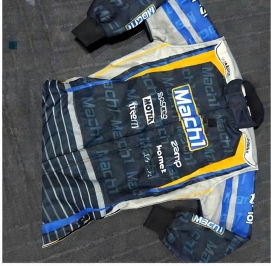 F1 Customized Mach1 Go Kart Racing Suit Made To Order Suit