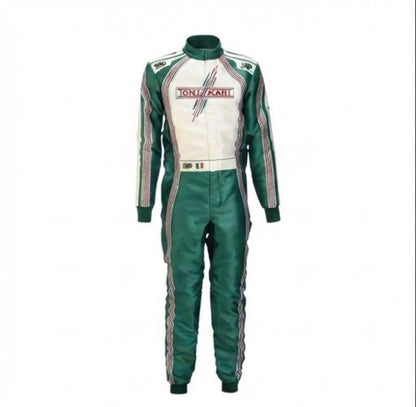 Apex Pro Elite Green Racing kart Suit – Professional Track-Ready Competition Apparel