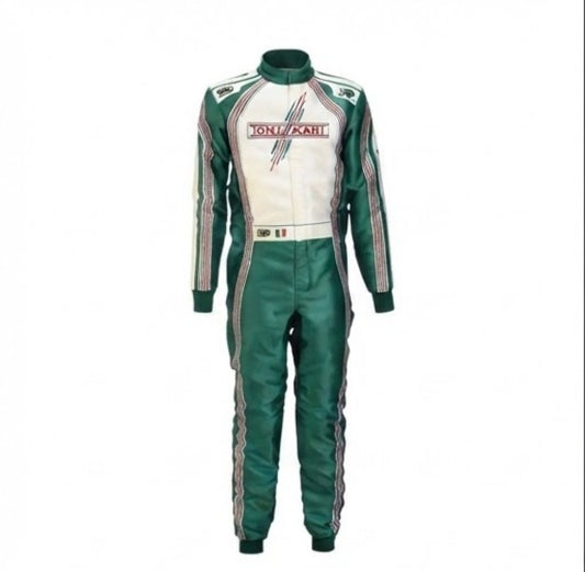 Apex Pro Elite Green Racing kart Suit – Professional Track-Ready Competition Apparel
