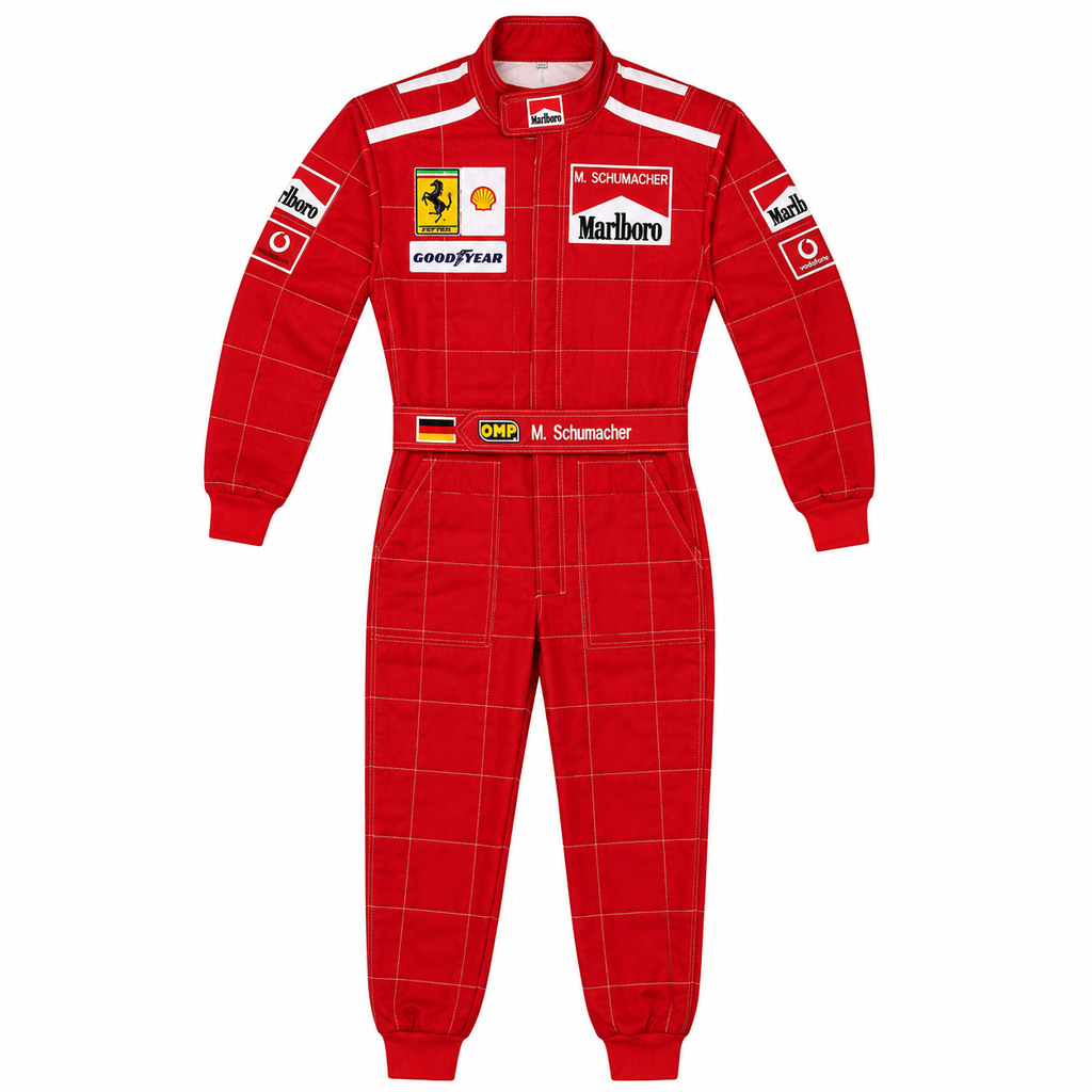 Michael Schumacher 1996 F1 Embroidered Racing Suit go kart suit