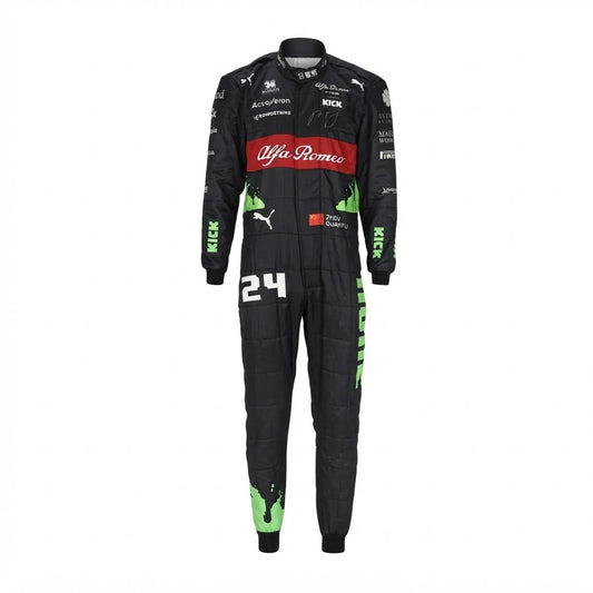 2023 Zhou Guanyu F1 Racing Kart Suits Belgian GP Alfa Romeo