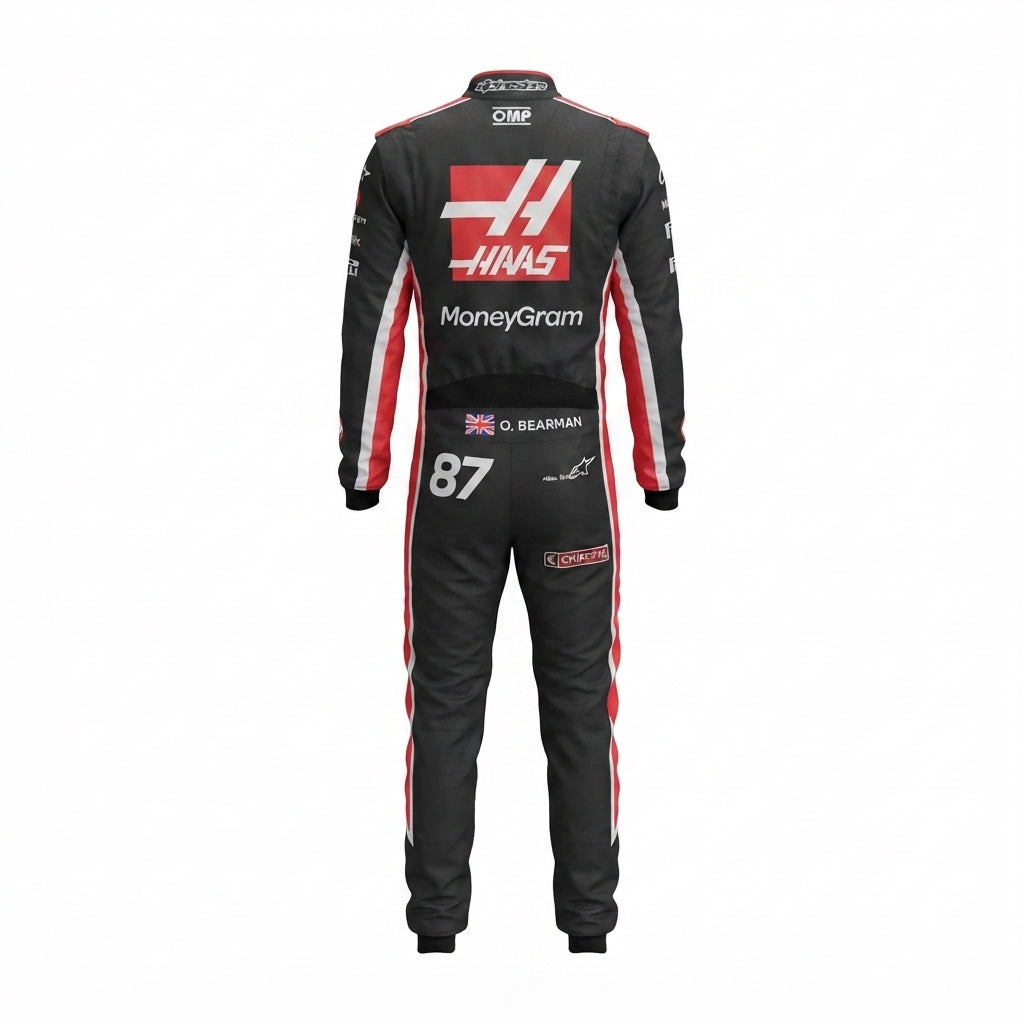 2025 Ollie Bearman F1 Race Suit Replica KART SUIT