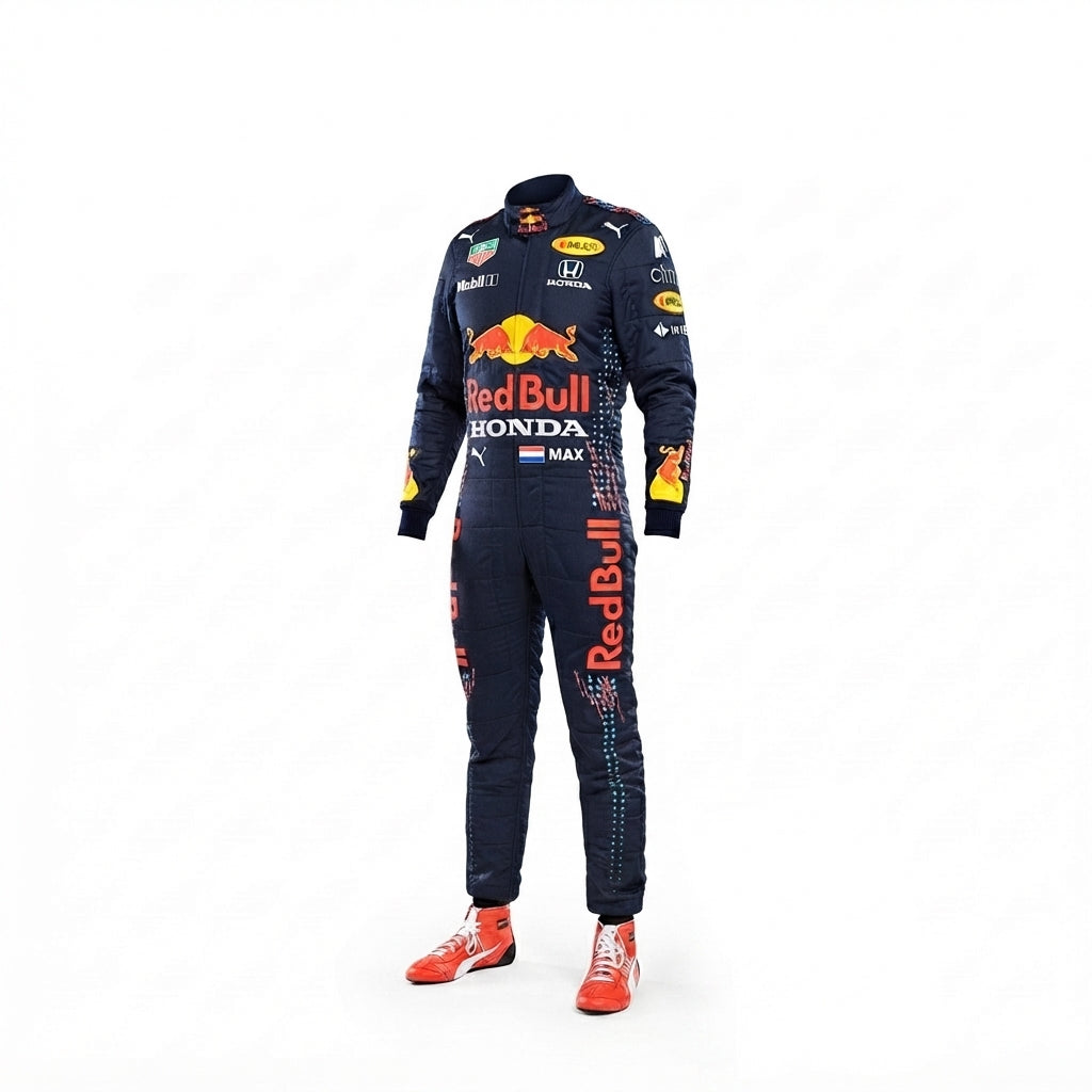 2021 Max Verstappen Red Bull Honda F1 Race Suit karting suits