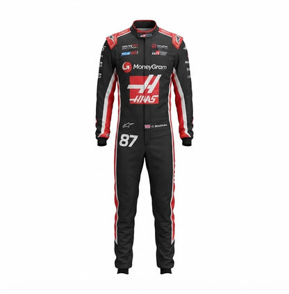 2025 Ollie Bearman F1 Race Suit Replica KART SUIT