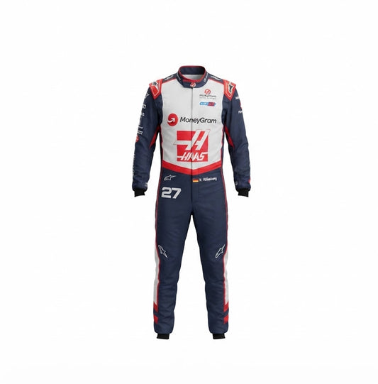 2024 Nico Hulkenberg Haas F1 Race Suit KART SUIT