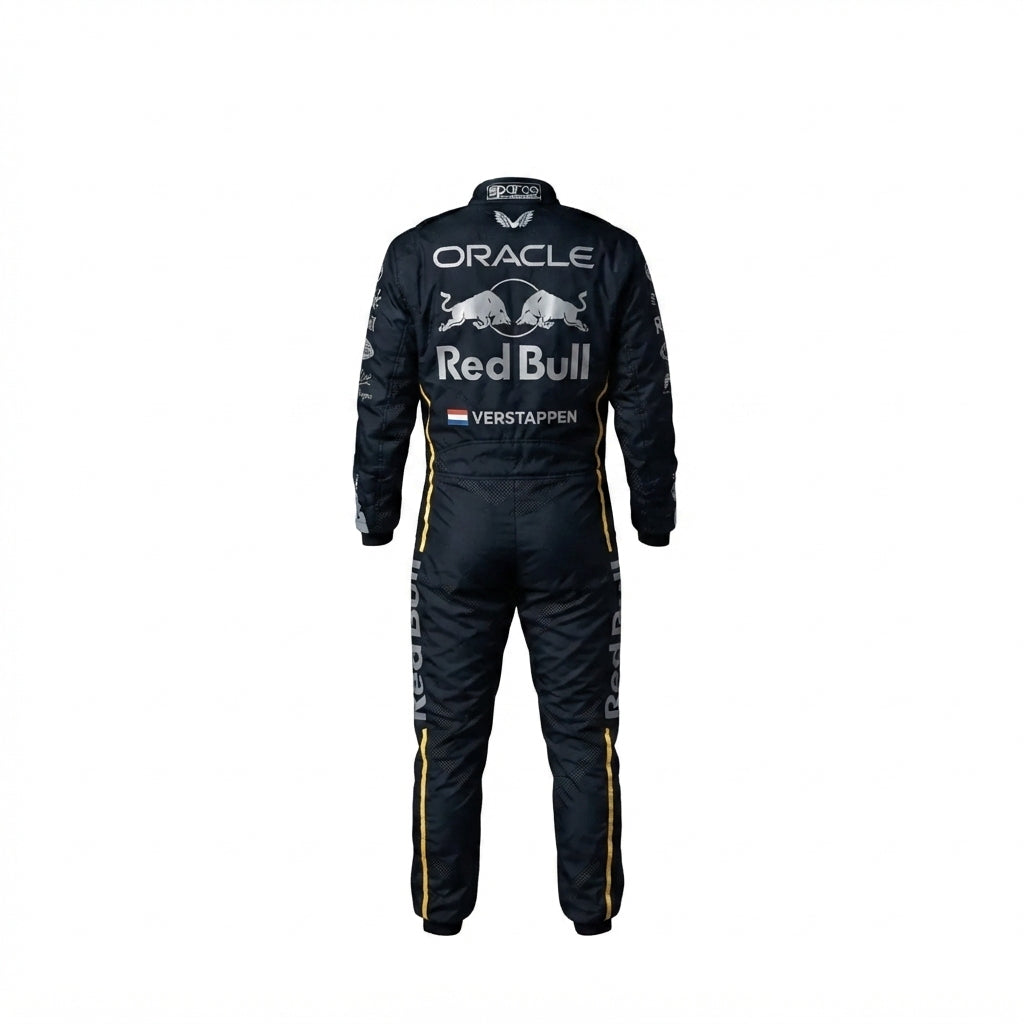 2025 Max Verstappen Red Bull Race Suit Singapore GP kart racing