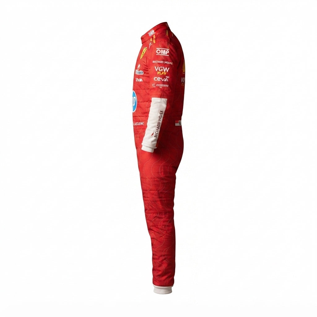 2025 Charles Leclerc Monza GP Ferrari F1 kart suit