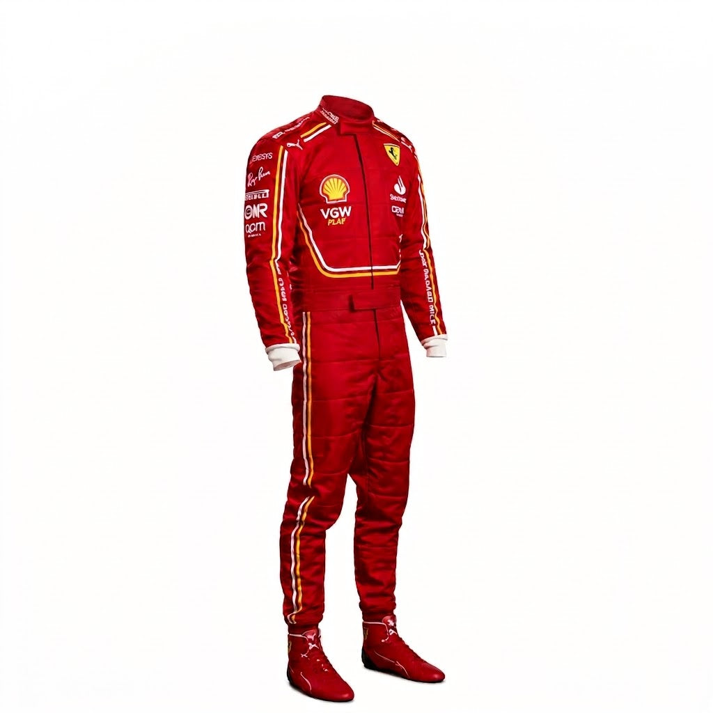 2024 Charles Leclerc Ferrari F1 Race Suit karting suits	720 Replica
