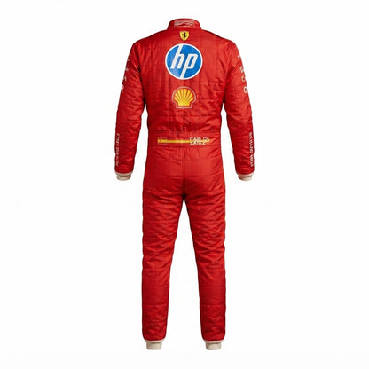 2024 Carlos Sainz Jr. Ferrari F1 Kart Race Suit Las – Vegas GP