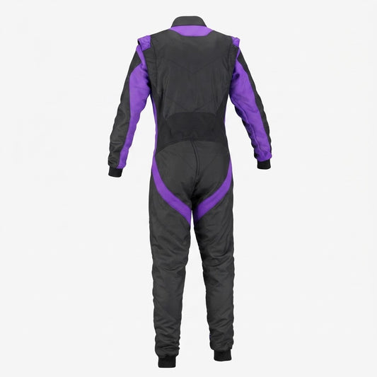 Black & Purple Custom Go Kart Racing Suit