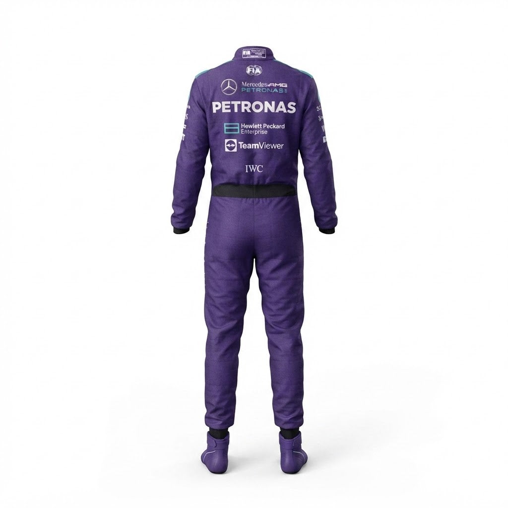 2026 George Russell Mercedes F1 Race Suit Replica karting suit
