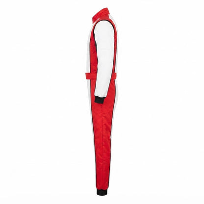 Red & White Pro-Series Karting Race Suit - Unbranded