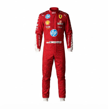 2025 Charles Leclerc Monza GP Ferrari F1 kart suit