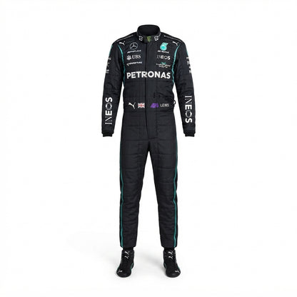 Lewis Hamilton 2021 Mercedes Go Kart Suit - Custom Go Kart Suit