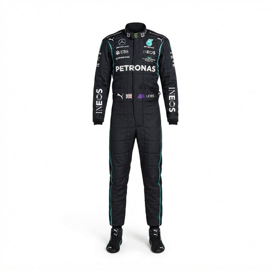 2021 Lewis Hamilton Mercedes F1 Race Suit Replica kart racing