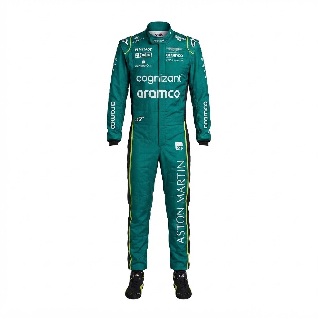 2026 Fernando Alonso Aston Martin F1 kart racing suit