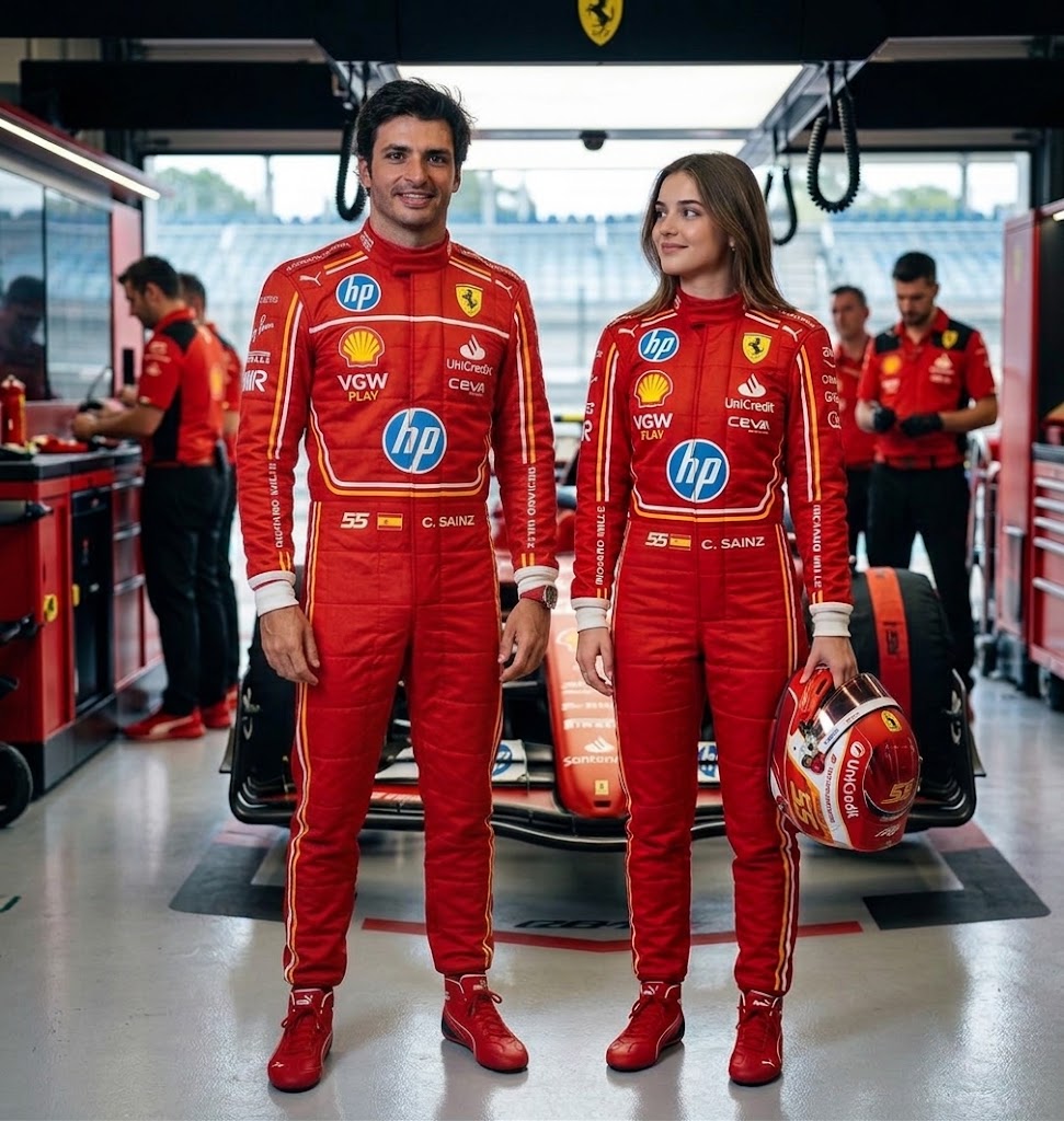 2024 Carlos Sainz Jr. Ferrari F1 Kart Race Suit Las – Vegas GP
