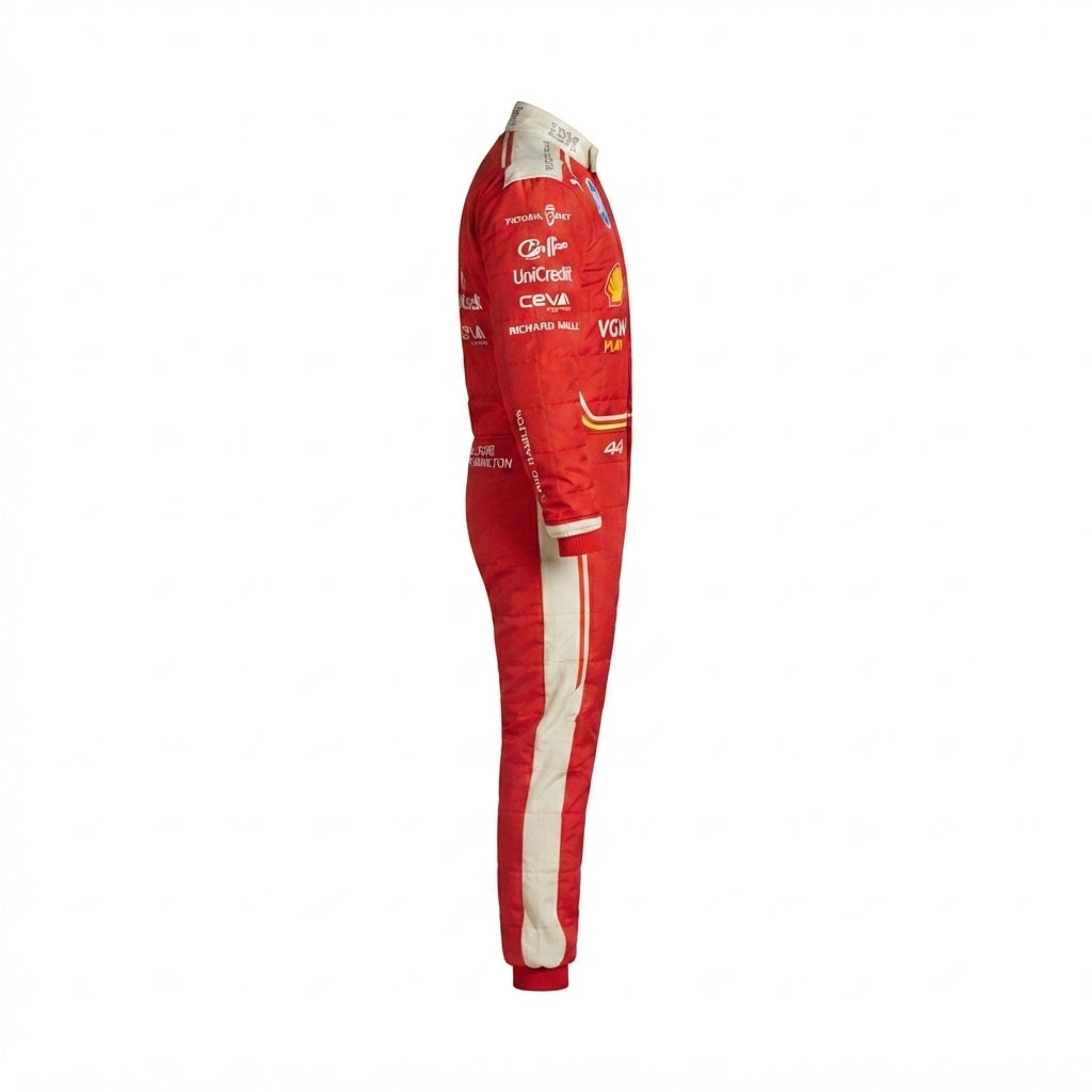 2026 Lewis Hamilton Ferrari F1 Racing Kart Suit