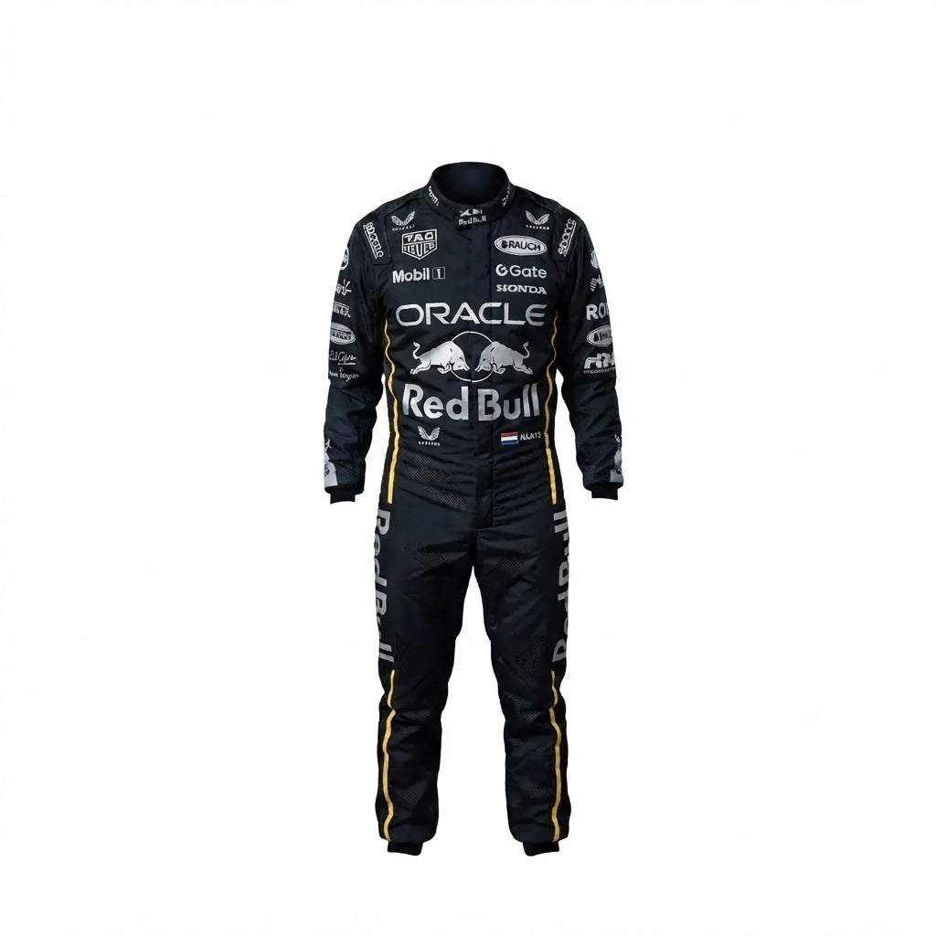 2025 Max Verstappen Red Bull Race Suit Singapore GP kart racing