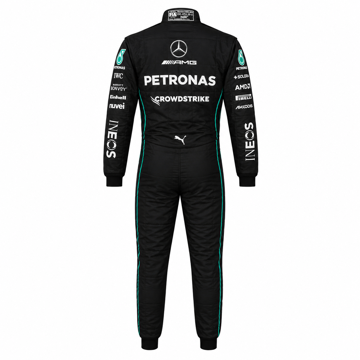 2022 Lewis Hamilton Mercedes F1 Race Suit karting suits