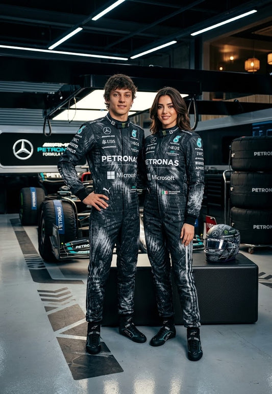 2026 Andrea Kimi Antonelli Mercedes F1 Race Suit custom go kart suit