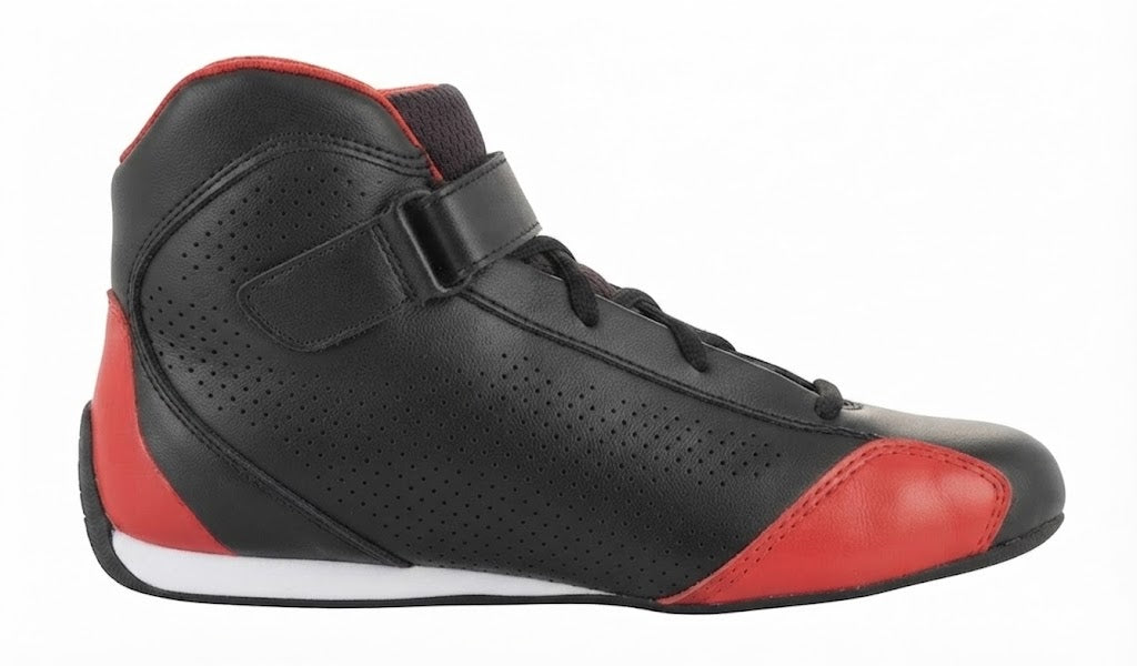 High-Top Kart Racing Boots – Lightweight Track Footwear with Ankle Support