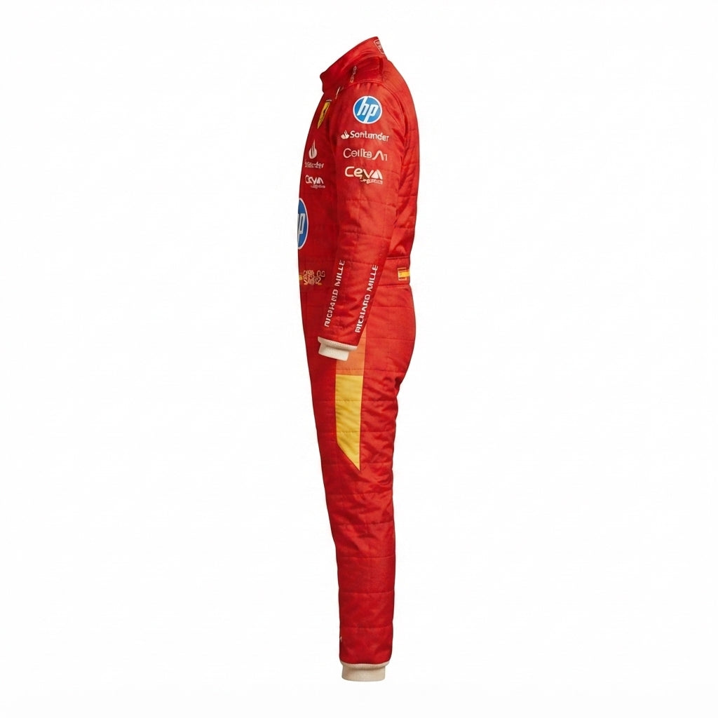 2024 Carlos Sainz Jr. Ferrari F1 Kart Race Suit Las – Vegas GP
