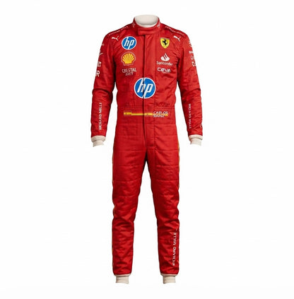 2024 Carlos Sainz Jr. Ferrari F1 Kart Race Suit Las – Vegas GP