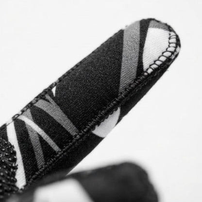 Custom black and white Racing Gloves - Professional Karting Gear