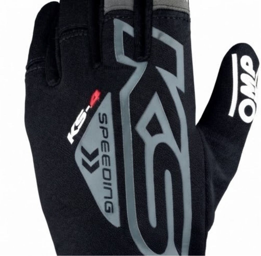 OMP KS-4 Karting Gloves – Lightweight Racing Gloves for Go-Kart Drivers