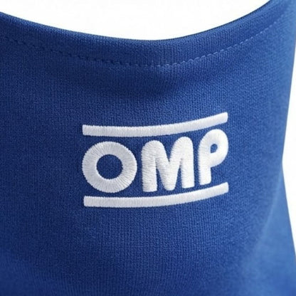 OMP Blue Professional Racing Balaclava / Karting Open Face Head Sock with FIA Homologation Tag