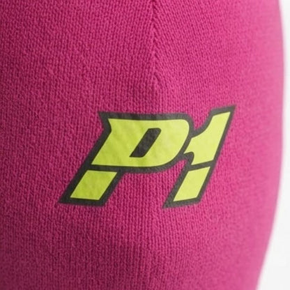 P1 Pink Professional Racing Balaclava / Karting Open Face Head Sock with FIA Homologation Tag