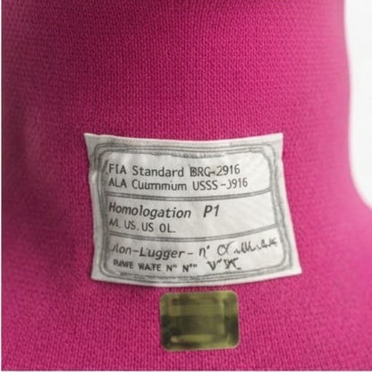 P1 Pink Professional Racing Balaclava / Karting Open Face Head Sock with FIA Homologation Tag