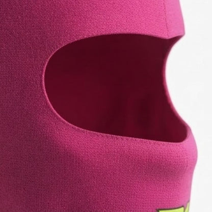 P1 Pink Professional Racing Balaclava / Karting Open Face Head Sock with FIA Homologation Tag
