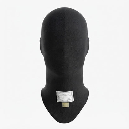 P1 Professional Black Racing Balaclava / Karting Open Face Head Sock with Homologation Tag