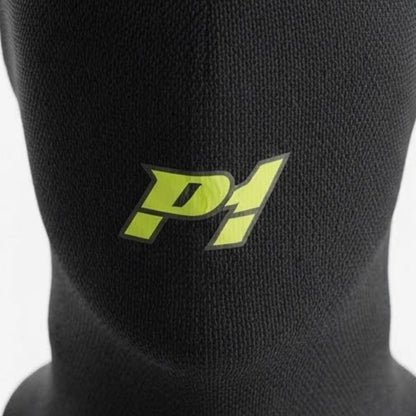 P1 Professional Black Racing Balaclava / Karting Open Face Head Sock with Homologation Tag