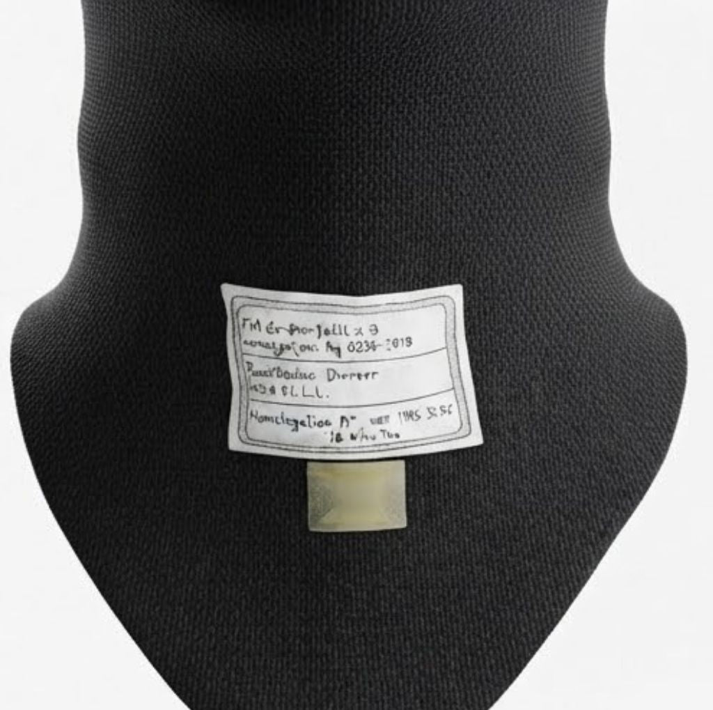 P1 Professional Black Racing Balaclava / Karting Open Face Head Sock with Homologation Tag