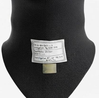 P1 Professional Black Racing Balaclava / Karting Open Face Head Sock with Homologation Tag