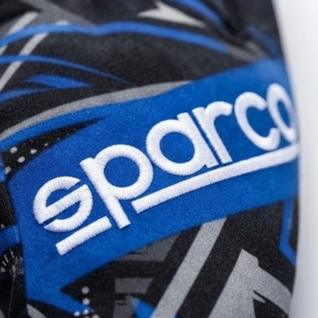 Custom Blue Racing Gloves - Professional Karting Gear