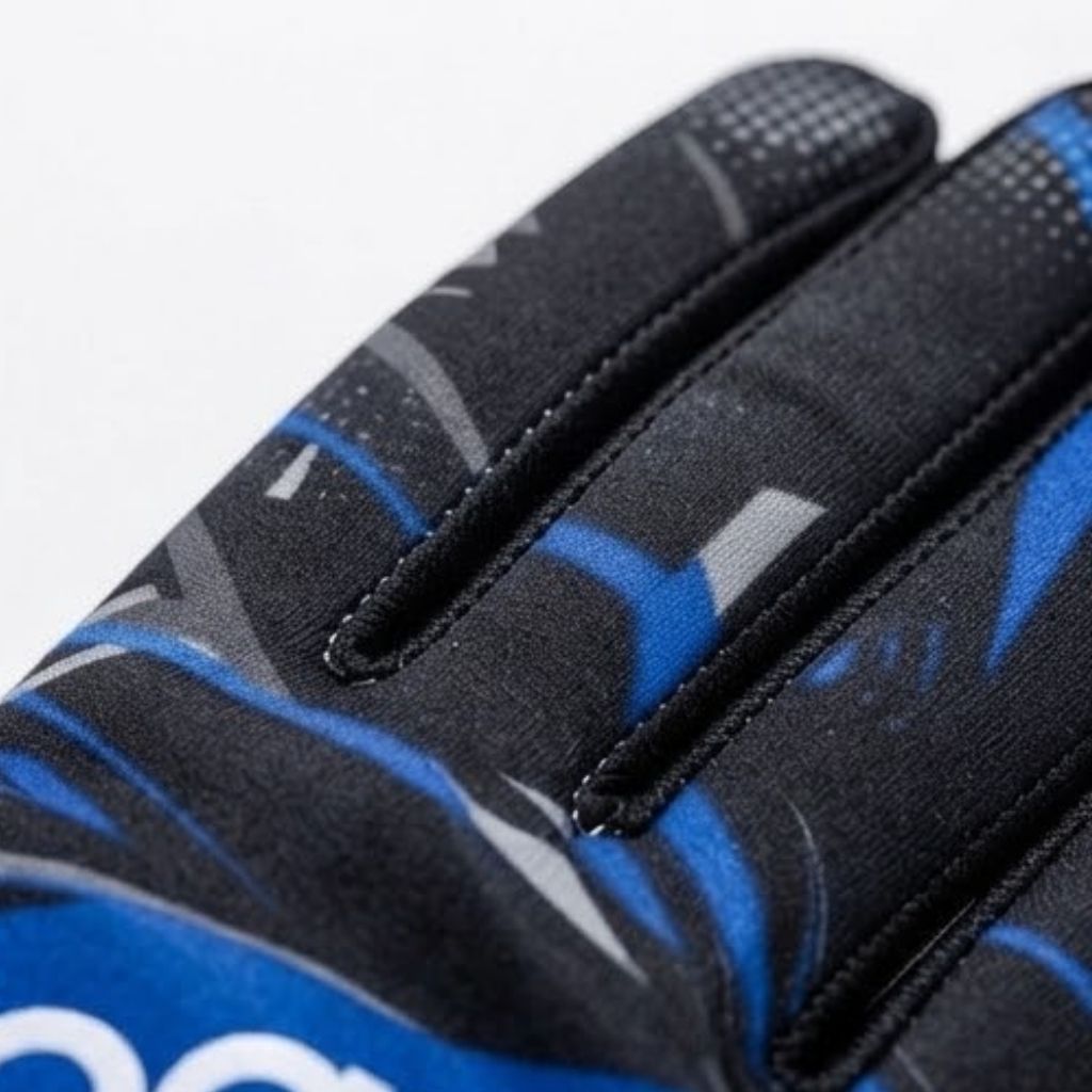 Custom Blue Racing Gloves - Professional Karting Gear