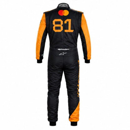 Orange & Black Karting Race Suit | Custom Racing Suit
