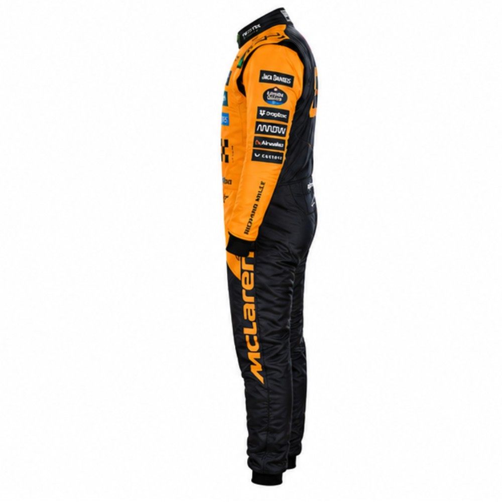 Professional Orange & Black Karting Race Suits | Custom Motorsport Racing Suit for Karting & Track Competition